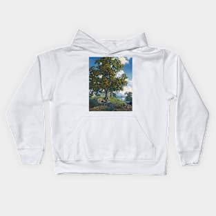 Maxfield Parrish Homestead Art Print 1952 American Painter Neo-Classical Kids Hoodie